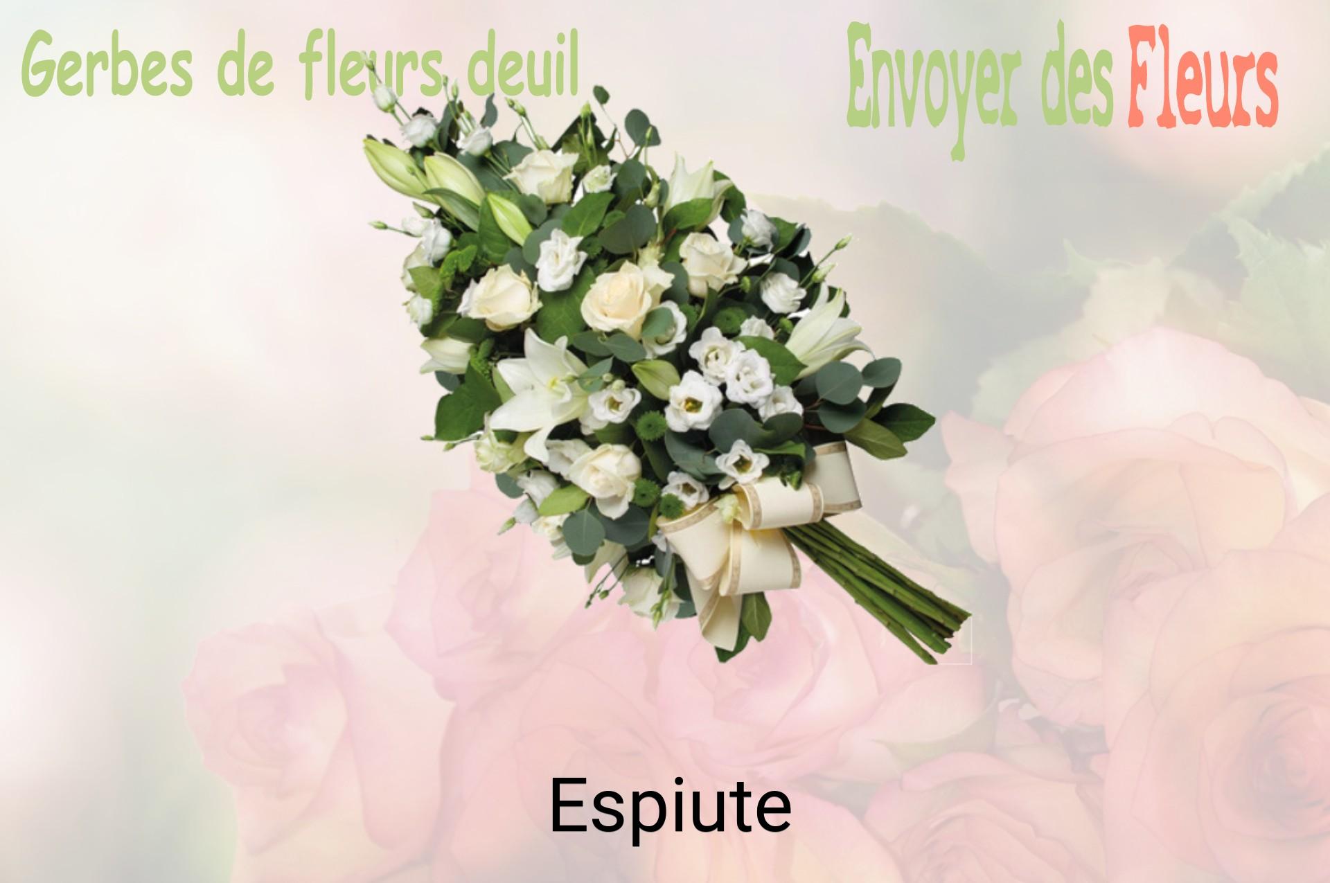 Gerbe de fleurs de deuil livrée à Espiute